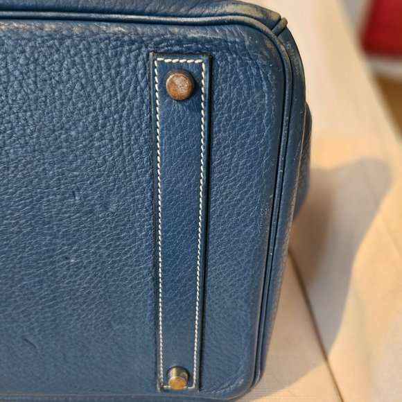 Hermes Birkin 40 Blue Palladium hardware - Picture 6 of 16